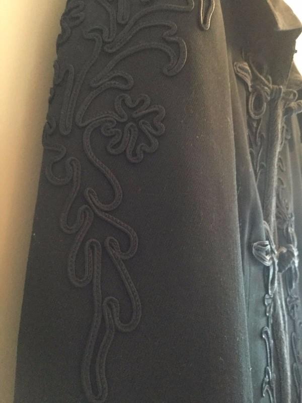 Lauren Ralph Lauren Wool Military Peplum Victorian Jacket Blazer Black 8