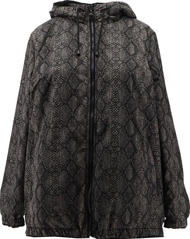 Laurier Reversible Faux Fur Blouson Coat Reptile Black 2X NWOT (306)