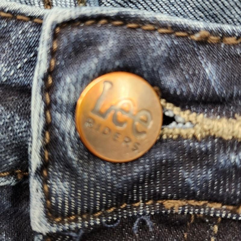 Lee Riders Jeans Womens 12 Blue Mid Rise Bootcut Stretch Denim Dark Wash Casual