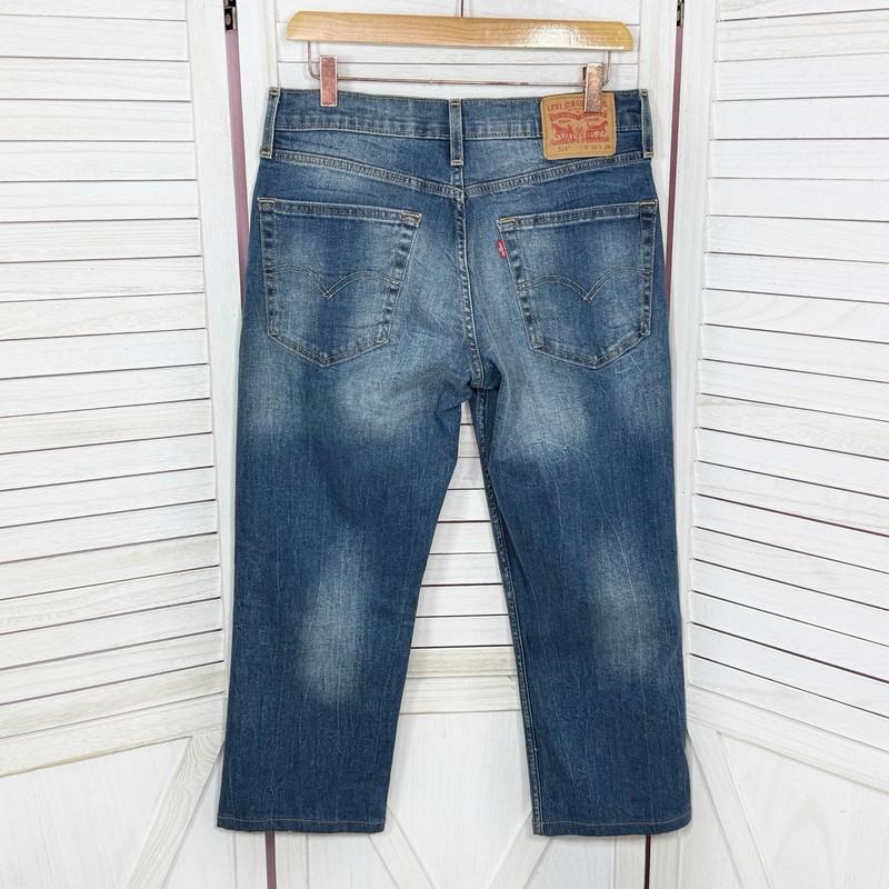 Levi’s 514 Jeans Women Size 30 Blue Custom Crop Straight Leg Mid Rise Relaxed