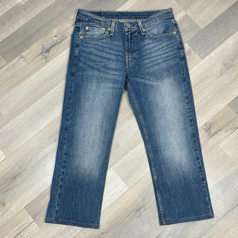 Levi’s 514 Jeans Women Size 30 Blue Custom Crop Straight Leg Mid Rise Relaxed