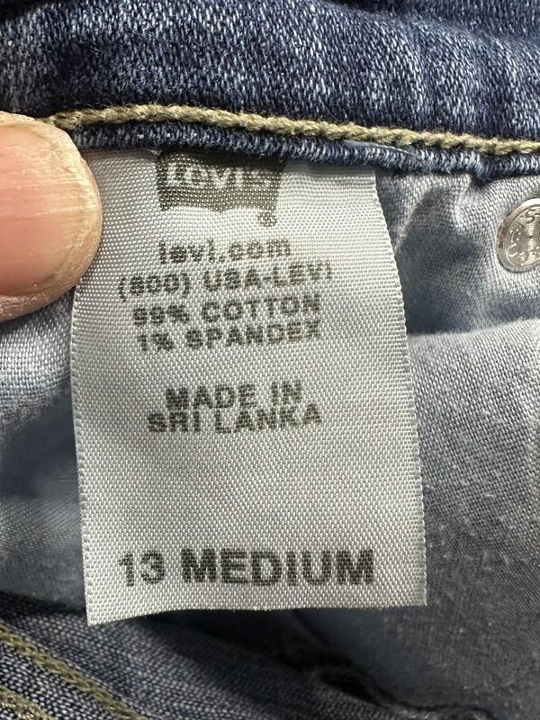Levi's 528 Curvy Cut Bootcut Jeans Womens 13 Medium Blue Wash Stretch Denim