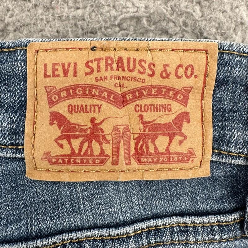 Levi's 711 Skinny Jeans Distressed Women's Size 27 Stretch Medium Wash 11060