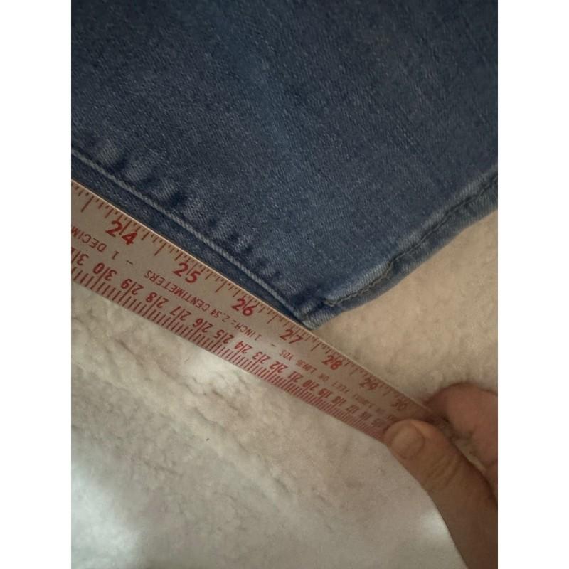 Levi's 724 High Rise Straight Crop Jeans Women's Size 28 Light Wash Denim