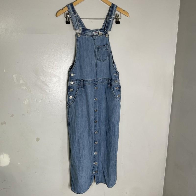 Levi’s denim tico jumper overall midi dress size XS