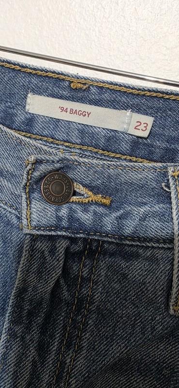 LEVI’S High Rise ‘94s Baggy Wide Leg Jeans Distressed Denim Women’s Sz 23 Grunge
