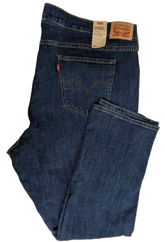 Levi’s Jeans Women’s 24W Short Classic Straight Leg Stretch Hyper Soft