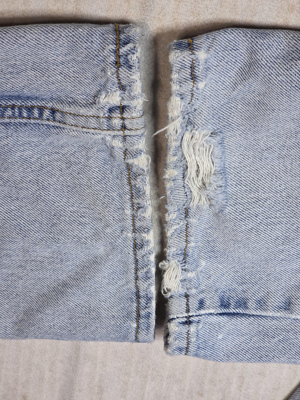 Levi's Jeans Womens 13 Juniors Light Wash Silvertab Flare Distressed USA Made