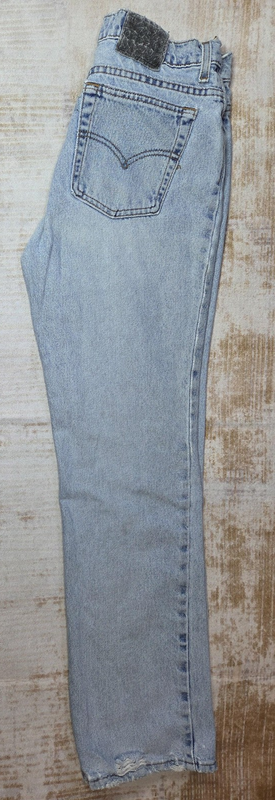 Levi's Jeans Womens 13 Juniors Light Wash Silvertab Flare Distressed USA Made
