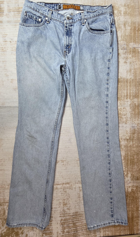 Levi's Jeans Womens 13 Juniors Light Wash Silvertab Flare Distressed USA Made