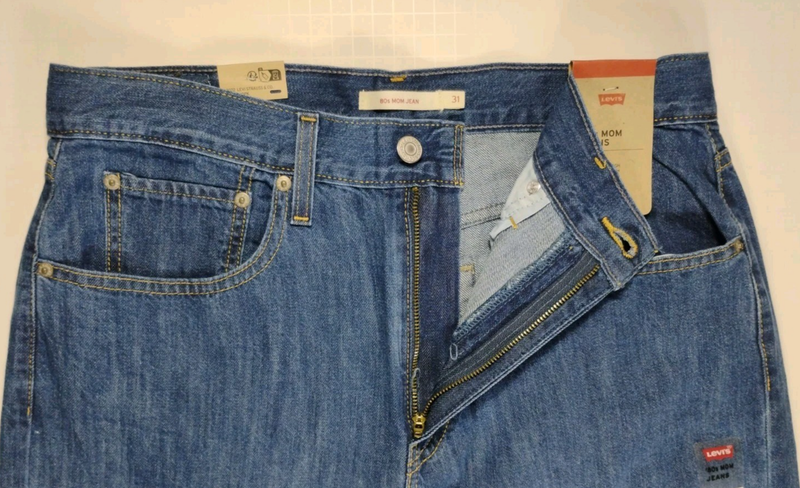 LEVI'S-NWT-Women's '80s Mom 100% Cotton Denim Blue Jeans-Size W31xL30