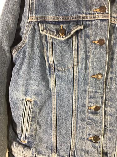 Levi's Original Sherpa Lined Trucker Blue Denim Jean Jacket Women's 1X
