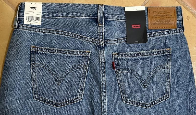 LEVI'S PREMIUM Medium DENIM Wash ANKLE COLUMN 90's INSPIRED Long SKIRT 28