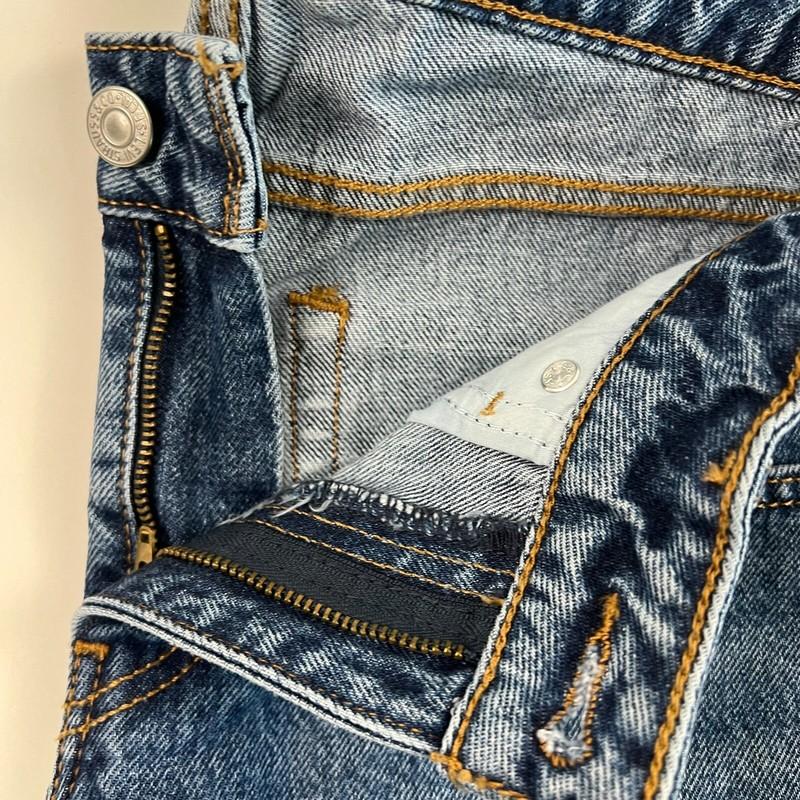 Levi's Premium Women Low Loose Straight Wide Leg Zip Fly Jeans Blue NWT