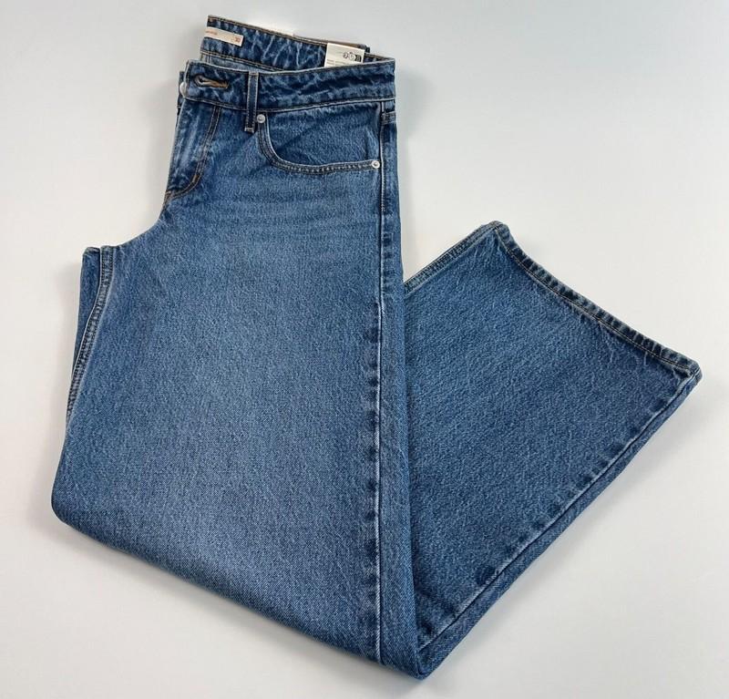 Levi's Premium Women Low Loose Straight Wide Leg Zip Fly Jeans Blue NWT