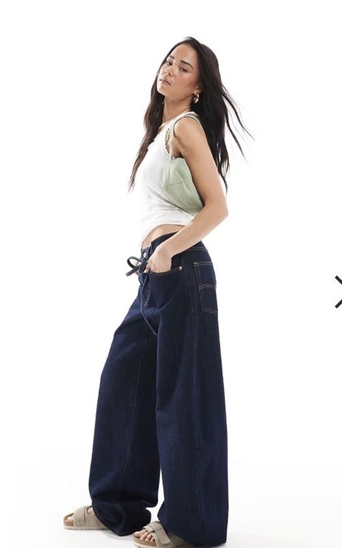 Levi's Premium Xl Baggy Straight Women's Jeans Size:W25 X L31 Color: Dark Blue