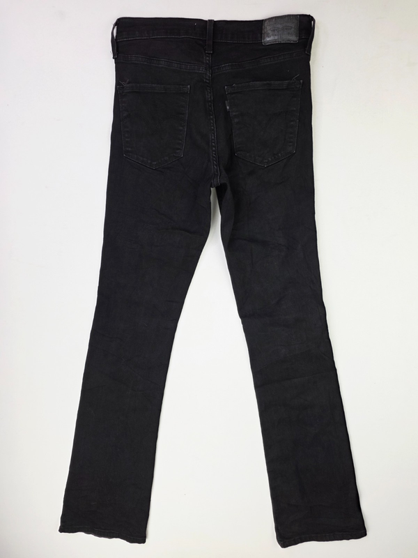 Levi's Size 29X34 Womens 315 Shaping Bootcut Black Egyptian Cotton Denim Jeans