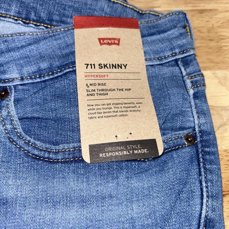 Levi's Women's 711 Skinny Jeans Color New Sheriff Med Wash 16 Short 33x30 NWT