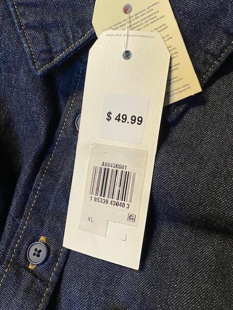 LEVI'S WOMEN'S ALICE SHORT SLEEVE DENIM BLOUSE - SELECT COLOR & SIZE MSRP $49.99