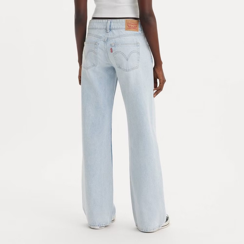 Levi's Women's Low-Rise Superlow Loose Jeans - Abraided Art 27: Midweight Denim