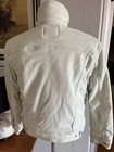 Levi’s Women’s Mint Green Corduroy Sherpa Lined Trucker Short Jacket Sz M EUC