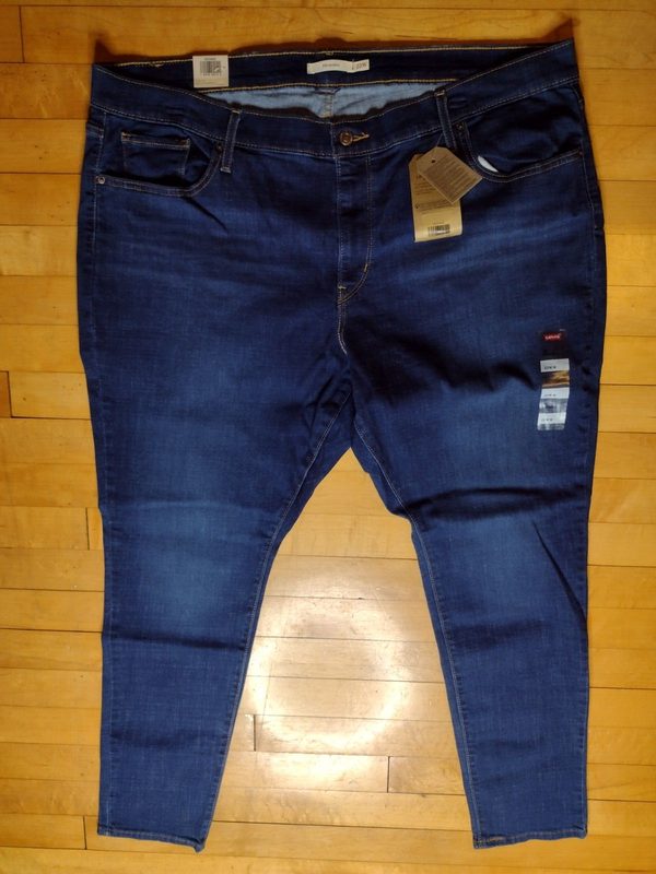 Levi's Women's Plus-Size 711 Skinny Jeans Marine Overboard US 22W M
