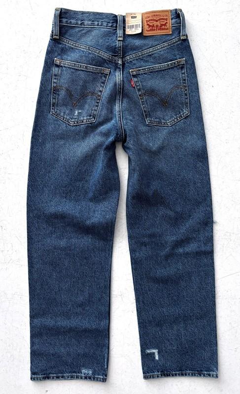 Levi's Womens Jeans 726930180 Nwt Button Fly Ribcage Straight Ankle Denim 25