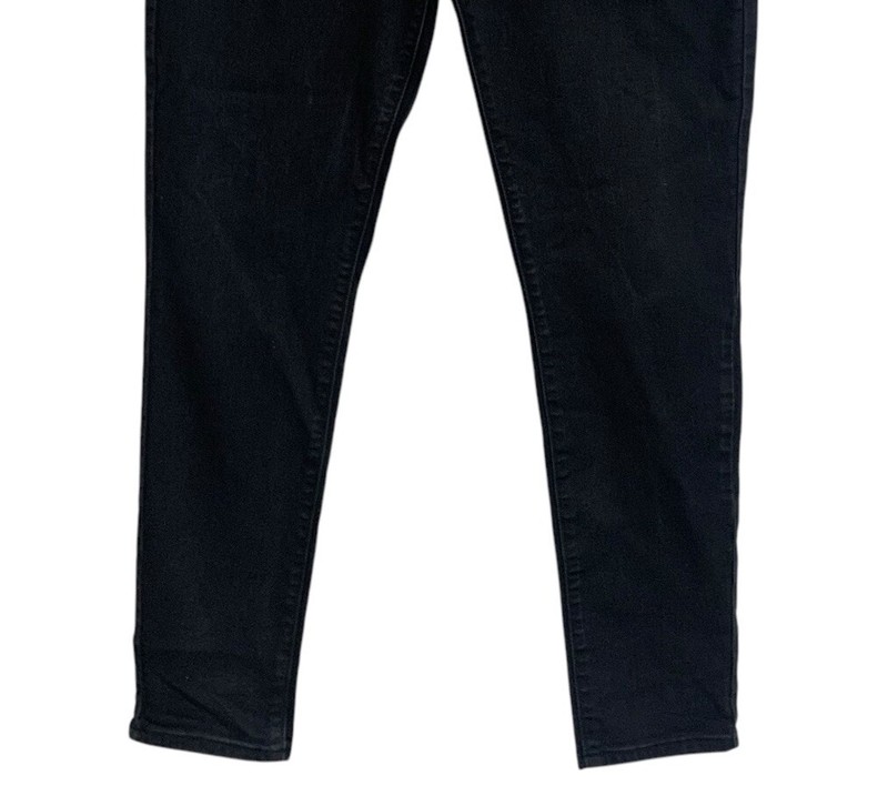 Levi Strauss Signature Jeans Modern Skinny Ankle Women's Size 16 Black Mid-Rise