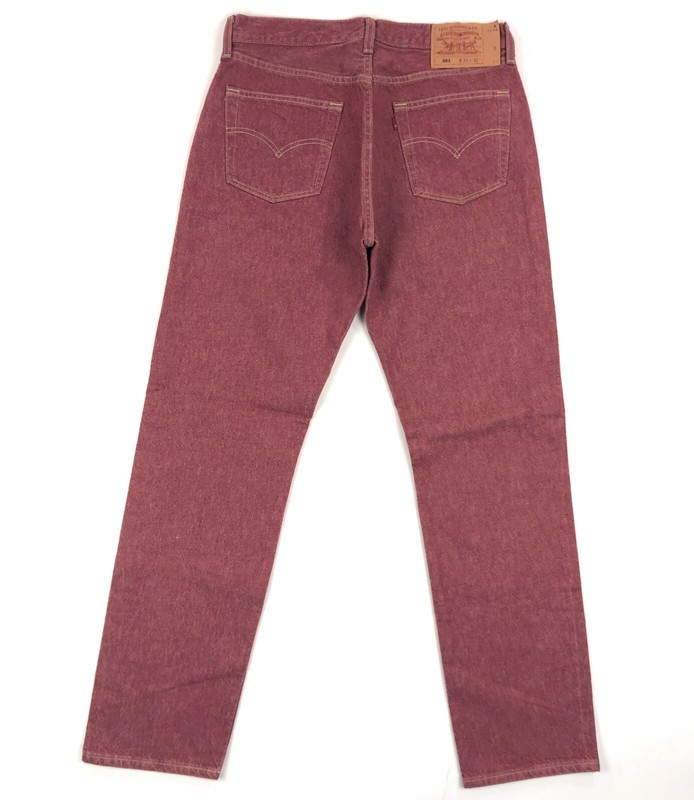 Levis 501 For Women 33x32 Red Jeans Button Fly Straight Leg Vintage Made In USA
