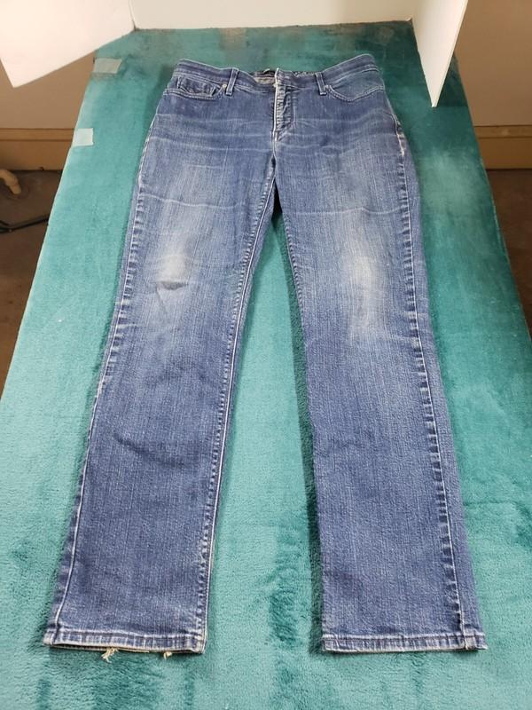 Levis 525 Jeans Sz 12 Womens Blue Denim Pants Perfect Waist Mid Rise Straight