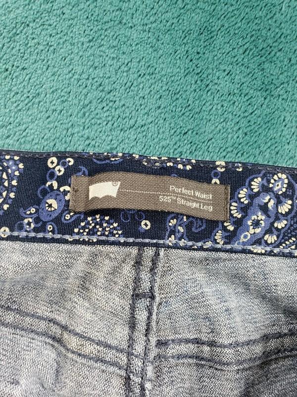 Levis 525 Jeans Sz 12 Womens Blue Denim Pants Perfect Waist Mid Rise Straight
