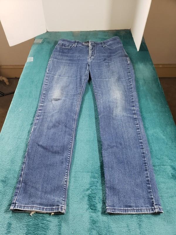 Levis 525 Jeans Sz 12 Womens Blue Denim Pants Perfect Waist Mid Rise Straight