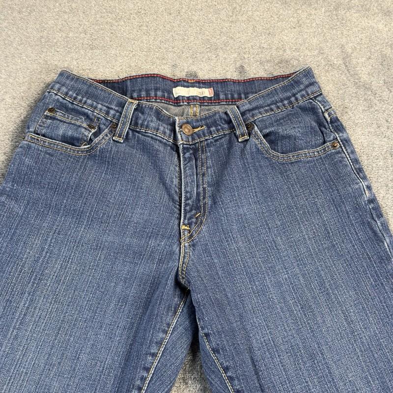 Levis 550 Jeans Womens 8 Short Blue Relaxed Boot Cut Medium Wash Country Pockets