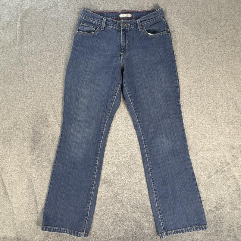Levis 550 Jeans Womens 8 Short Blue Relaxed Boot Cut Medium Wash Country Pockets