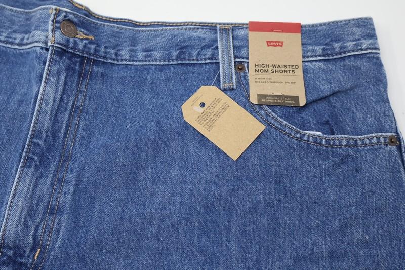 Levis Levi Strauss High Waisted Mom Jean Shorts 26w Women