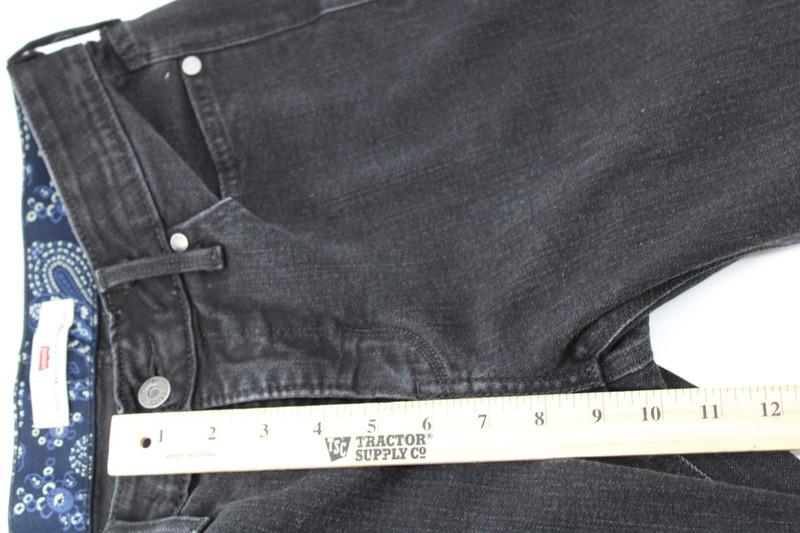 Levis Perfect Waist Straight Leg 525 Jeans Womens 8 Black Mid Rise