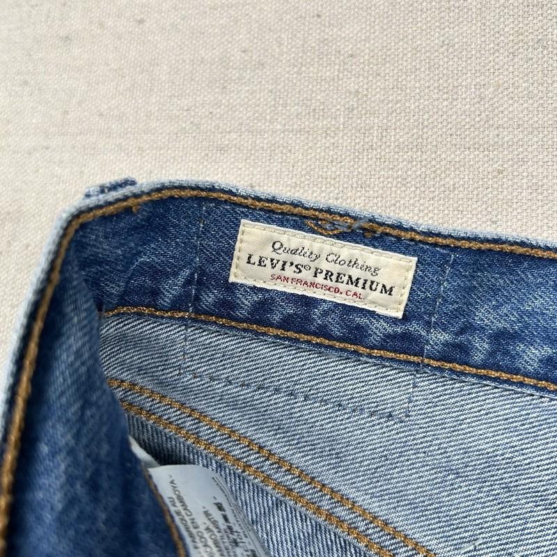 Levis Premium Jeans 501 XX Womens 25x28 (fits 27x27) Button Fly Distressed Denim