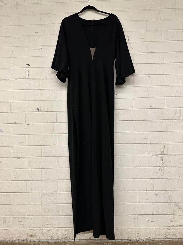 LEXI Soleste Jumpsuit Black Party Formal Date Size 10 AU RRP 299 WITH DEFECTS