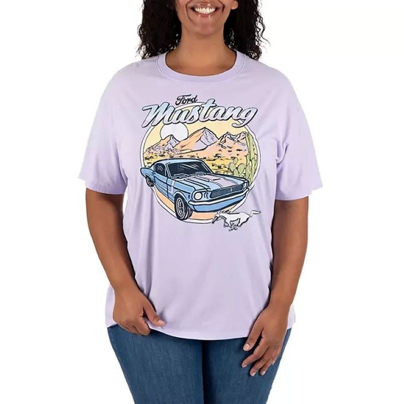 Licensed Women's Relaxed Fit Graphic Short Sleeve Tee