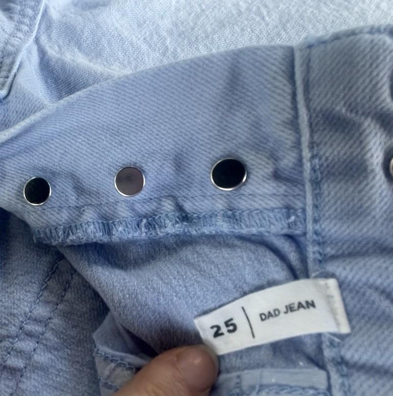 Light Blue Button Fly PACSUN Dad Jean Straight Leg Women’s Size 25