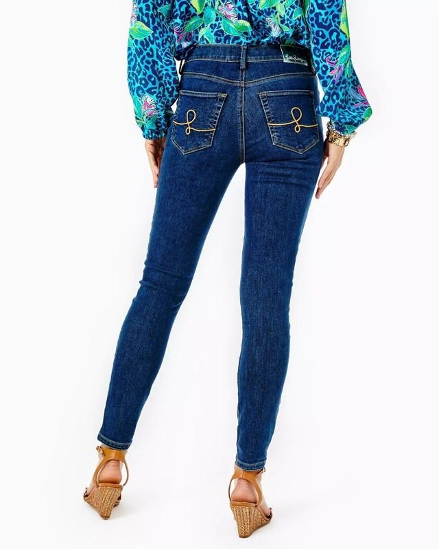 Lilly Pulitzer Eagan Women's High Rise Skinny Jeans US 4