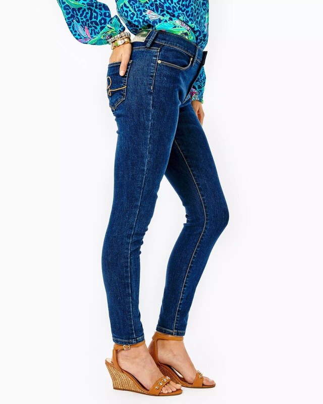Lilly Pulitzer Eagan Women's High Rise Skinny Jeans US 4