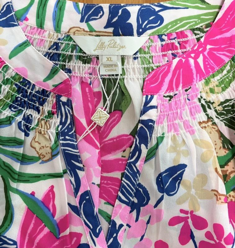Lilly Pulitzer Elsa Silk Top Multi Endless Summers Size XS/S/XL/XXL