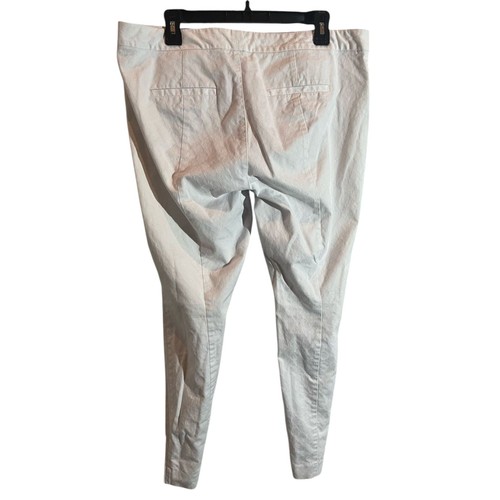 Lilly Pulitzer Kelly Textured Ankle Length Skinny Denim Jeans Womens Sz 16 White