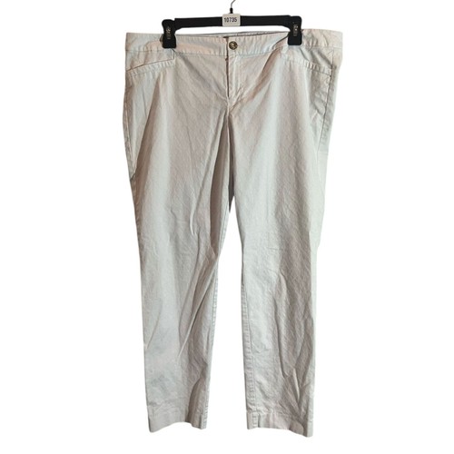 Lilly Pulitzer Kelly Textured Ankle Length Skinny Denim Jeans Womens Sz 16 White