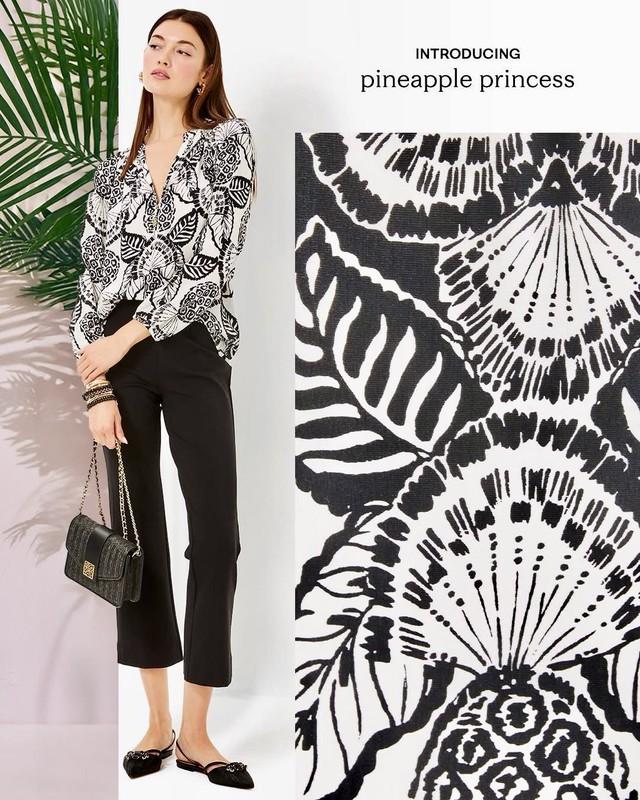 Lilly Pulitzer NWT Elsa Silk Top Surf Coconut 
