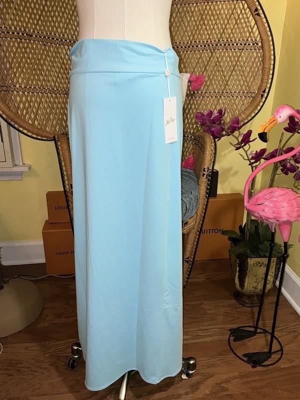 Lilly Pulitzer NWT Leevy Sarong Cover-Up Fresh Water Blue Size L XL