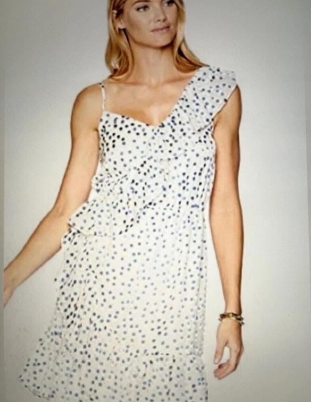 Lilly Pulitzer Women's Dress Madelina Bennet Blue Polka Dot XL MSRP $ 198