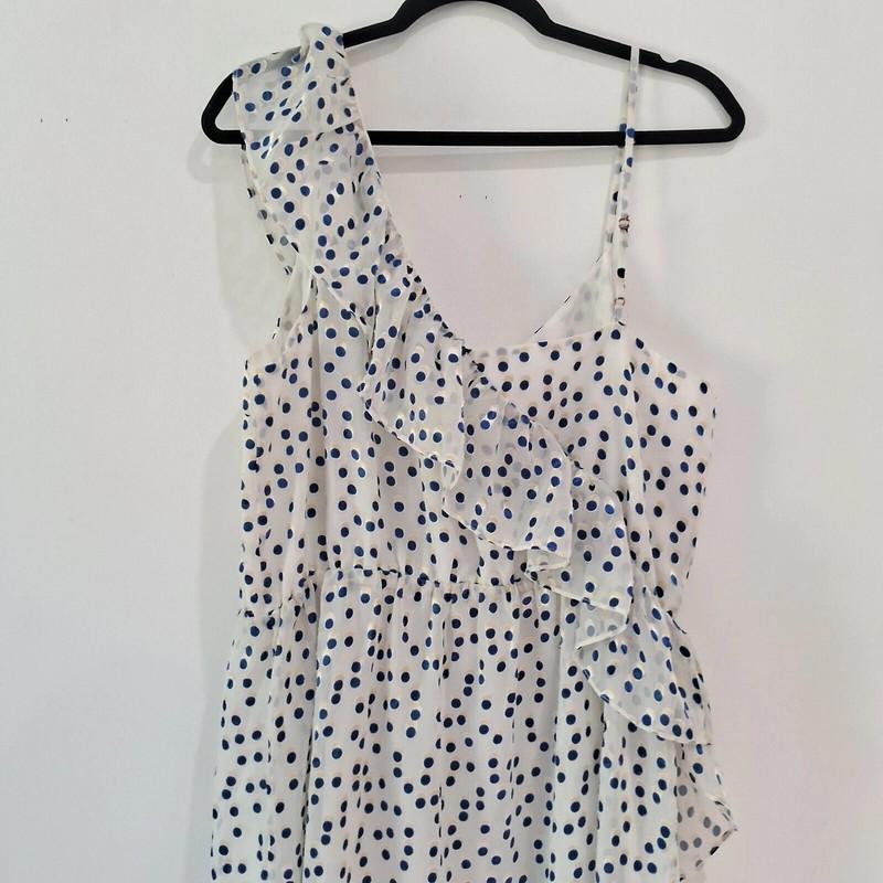 Lilly Pulitzer Women's Dress Madelina Bennet Blue Polka Dot XL MSRP $ 198