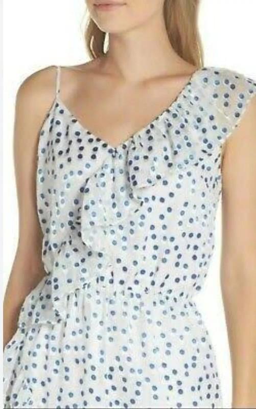 Lilly Pulitzer Women's Dress Madelina Bennet Blue Polka Dot XL MSRP $ 198